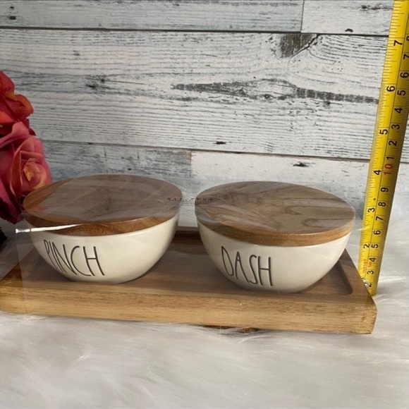 Rae Dunn PINCH & DASH Cellars With Wooden Lid & Tray - Picture 5 of 7